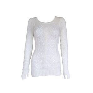 delia’s snow bunny open-knit sweater